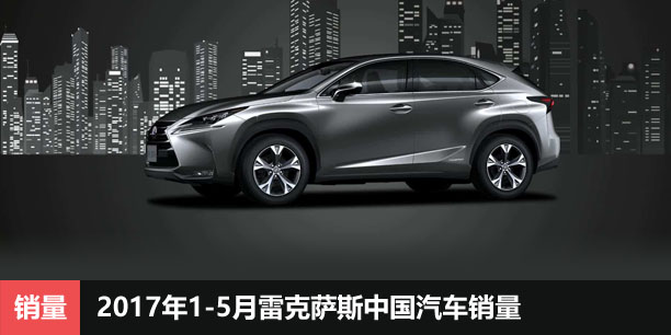 2017年1-5月雷克萨斯中国汽车销量增长33%